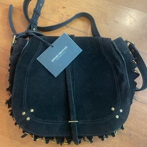 Jerome Dreyfuss Nestor Crossbody Bag Black suede